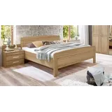 Seniorenbett Hazleton 200x190 cm Eiche klassischer Stil, höhenverstellbar