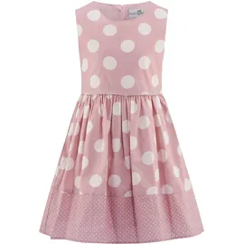 happy girls Sommerkleid HAPPY GIRLS, Mädchen, Gr. 110, N-Gr, rosa (dusty rose), Web, Obermaterial: 100% Baumwolle. Futter: 100% Baumwolle, bedruckt, gepunktet, Basic kniebedeckend, Rundhals, Kleider Sommerkleid, mit Knopfleiste im Rücken