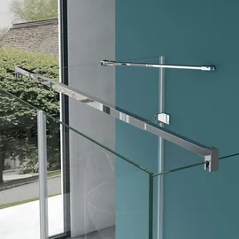 mai & mai Duschabtrennung 80x90cm 8mm Esg in Klarglas mit Duschtasse Nano-beschichtung Ravenna40uk