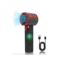 Bewinner X64 Großes Jet Trockengebläse 1400 G Schub – 8000 MAh Heftiger Turboventilator mit 11 Flügeln und 64 Mm Kanal, Universelles Luftgebläse für Autotrockner, Schneeräumung