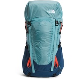 THE NORTH FACE Damen Terra Rucksack, Reef Waters/Shady Blue/Retro Orange, X-Small/Small