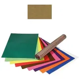 PAINT IT EASY Transparentpapier / Drachenpapier, 35x50 cm, 25 Bogen, Hellbraun