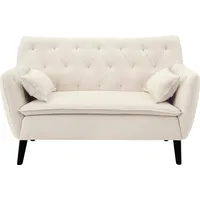 Atlantic Home Collection Couch 2-Sitzer Beige