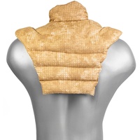 Nackenhörnchen HWS - Nacken + Schultern + Rücken - batik-gold - Rapssamenkissen - Nackenkissen Wärmekissen - Nacken-Wärmekissen für Mikrowelle und Backofen