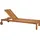 Beliani Gartenliege Heller Holzfarbton 196x65x91
