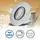 B.K.Licht LED Einbauleuchte 5er Set Bad Einbaustrahler, IP65, Dimmbare Deckenspots« LED-Modul 5 Stk., warmweiß, silberfarbig