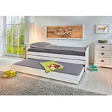 Interlink Kinderbett Lotar 90 x 200 cm Kiefer massiv weiß lackiert