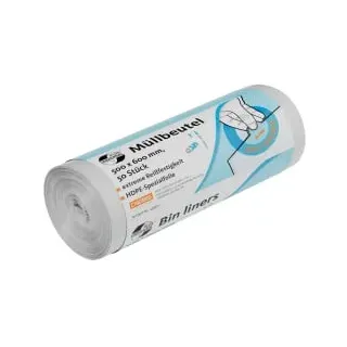 Deiss Universal Leichte Belastung Müllsäcke 30 L HDPE (Hochdichtes Polyethylen) 5 Mikron 50 Stück