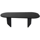 Skye Decor Ovalis Schwarz Walnuss 130 x 65 x 40 cm