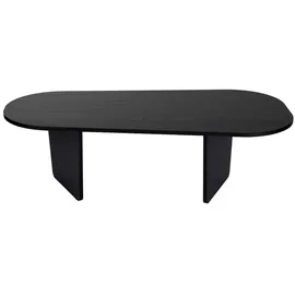 Skye Decor Ovalis Schwarz Walnuss 130 x 65 x 40 cm