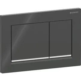 Geberit Omega30 Betätigungsplatte schwarz/hochglanz-verchromt 115.080.KM.1