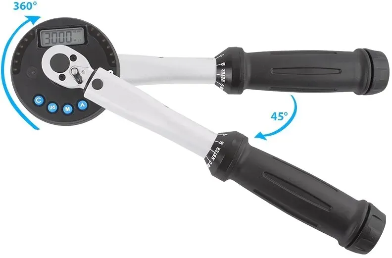 TECPO Digitaler Drehmoment Winkel Adapter 1/4 Zoll, 1.5-30 Nm