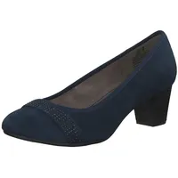 Jana Damen Pumps mit Glitzerdetails Vegan, Blau 42 EU
