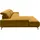 Musterring Wohnlandschaft MUSTERRING "MR 2490 Ecksofa mit erstklassigem Sitzkomfort, Long-Life-Leder", gelb (kurkuma, b), B:342cm T:207cm, Sofas, Wohnlandschaft, Bronze-Fuß, Sitzhöhe 48cm, wahlweise mit Funktionen, Maße 342 x 207 cm