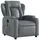 vidaXL Massagesessel Relaxsessel Kunstleder 55,1 x 100 x 73,9 cm Grau mit Fernbedienung