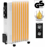 Flexot Flexot® Ölradiator 800W / 1200W / 2000W - 3 Powerstufen 9 Rippen Elektroheizung Heizung Heizer Heater Radiator Überhitzungsschutz Thermostat Kab...