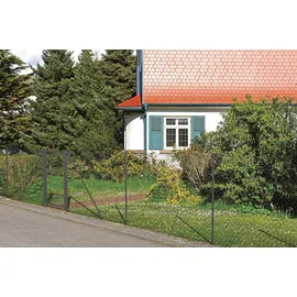 GAH Alberts Alberts Maschendrahtzaun Komplettset zum Einbetonieren anthrazit-metallic, 150 cm, 60 m,