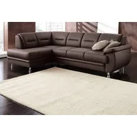 Ecksofa SIT & MORE "Mailand L-Form, B: 250 cm", braun (mokka), B:250cm H:85cm T:164cm, Luxus-Kunstleder;Kunstleder Softlux;NaturLEDER (echtes Rindleder)/Korpus passendes Kunstleder Softlux;Luxus-Microfaser Altara Nubuck (100% Polyester), Sofas, Ecksofa, optional Bettfunktion, Topseller