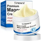 Magnesium Creme, MagnesiumÖl Creme zum Schlafen, Magnesium Schlafbutter - Gelenk- und Muskelschmerzen lindern, Magnesium Salbe zum Magnesiumgehalt des Körpers ergänzen, 90g