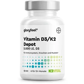 gloryfeel Vitamin D3 K2 Tabletten 200 St.