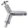 Geka Design-Wasserhahn 3/4 Zoll silber