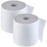 KADAX Küchenrolle, 2-lagig, Küchenpapier aus 100% Zellstoff, Papiertuch, geprägt, Küchentuch, Haushaltsrolle für Reinigung, Toilettenpapier, Haushaltspapier, weiß (2, 60 m)