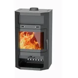 THERMIA Kaminofen »Saarbrücken«, grau, Stahl, 8,5 kW