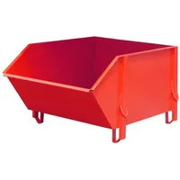 Bauer Südlohn Baustoffbehälter BBG 100, lackiert, Feuerrot