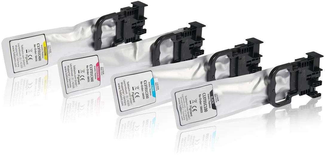 Multipack kompatibel zu Epson C13T01C100 enthält 4x Tintenpatrone