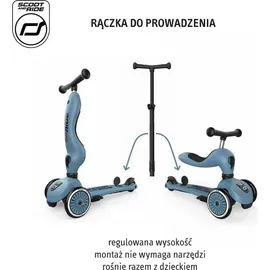 Scoot and Ride Highwaykick 1 Push and Go Steel