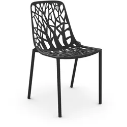 Fast Forest Outdoor Stuhl schwarz (2,  Black)