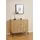 Actona Albany 80,6 x 80,4 x 40 cm Eiche-Optik / Schwarz