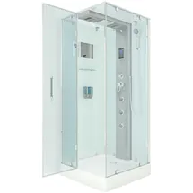 AcquaVapore Duschkabine Komplettdusche D38-00L0 80x80 cm - Weiß