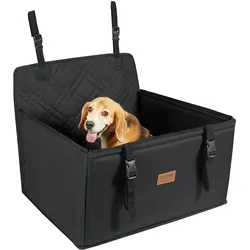 VEVOR Hunde Autositz Rücksitz Rückbank Hundesitz Auto 18kg 605x605x500mm Schwarz