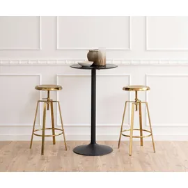 Actona Bartisch Ibiza Ø 60 cm 105 cm Schwarz