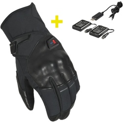 Macna Era RTX beheizbare wasserdichte Damen Motorrad Handschuhe Kit, schwarz, Größe M