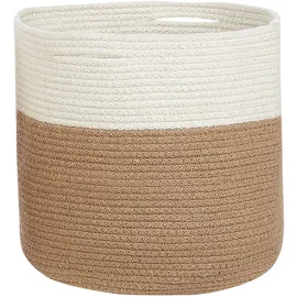 Beliani Aufbewahrungskorb 2er Set Ardesen 34 x 34 x 34 cm beige