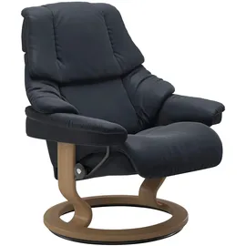 Stressless "Reno", mit Classic Base, Größe S, M & L, Gestell Eiche blau 79 cm x 108 cm x 75 cm