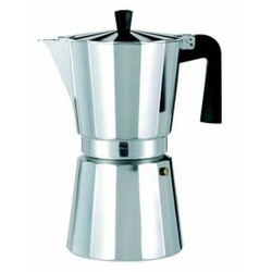 Italienische Kaffeemaschine Valira VITRO 6T Silberfarben Aluminium