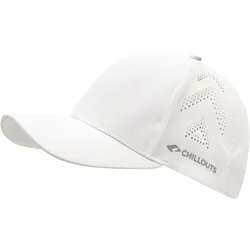 Baseball Cap CHILLOUTS "Philadelphia Hat", Herren, weiß, Materialmix, unifarben, Caps, mit dynamischem Cutouts & schnelltrocknendem Funktionsmaterial