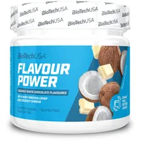 BIOTECH USA Flavour Power Aromapulver, 160 g Dose, Kokosnuss-Weiße Schokolade