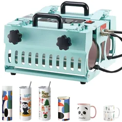 VEVOR Tumbler Hitzpresse 2 Station 312-850g Becher-Presse Sublimation Presse