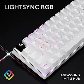Logitech G PRO X 60 LIGHTSPEED, Gaming Tastatur, Mechanisch, Sonstiges, kabellos, White