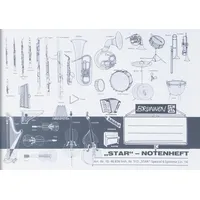 Brunnen 1046836 Notenheft (A5, 8 Blatt, quer, mit Hilfslinien)