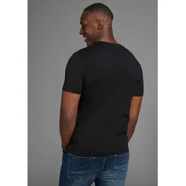 Bruno Banani T-Shirt BRUNO BANANI, Herren, Gr. L (52/54), schwarz, Single Jersey, Obermaterial: 100% Baumwolle, bedruckt, slim fit, Rundhals, Shirts T-Shirt, in schmaler Passform