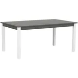 Beliani Gartentisch Dunkelgrau, Metall, 8-Sitzer, Rechteckig, 100x75x248 cm Gartenmöbel, Gartentische, Gartentische