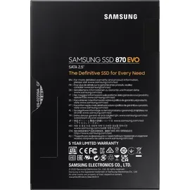 Samsung 870 EVO 250 GB 2,5" MZ-77E250B/EU