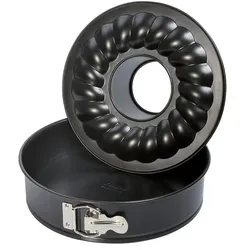 KAISER Springform mit Rohrboden  Classic , schwarz , Stahl Ø: 26