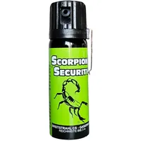 CS Tränengasspray KO Spray Scorpion Security 50 ml Breitstrahl Jet mit Metallclip und Flip-Top-Deckel - Personenabwehrspray diskret und praktisch mit BKA Zulassung zur Selbstverteidigung im Alltag (5)