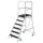MUNK Podesttreppe eins. begehbar 6 Stufen  R13 Aluminium